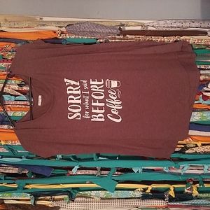 Maurices coffee shirt XXL